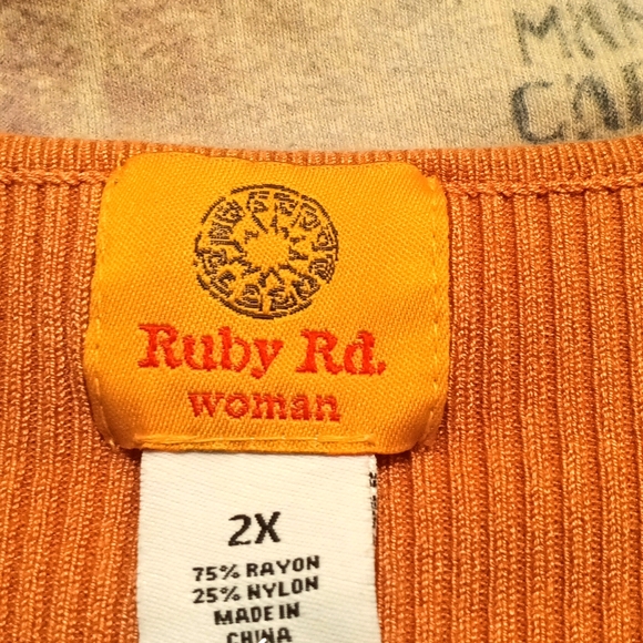 Ruby Rd  Beaded Tank - Picture 3 of 4